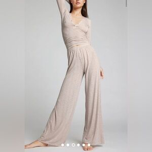 NWT Negative Underwear Whipped Track Pants- Sand Size Medium